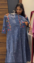 Handloom Jamdani Embroidered Two-Piece Kurta Set