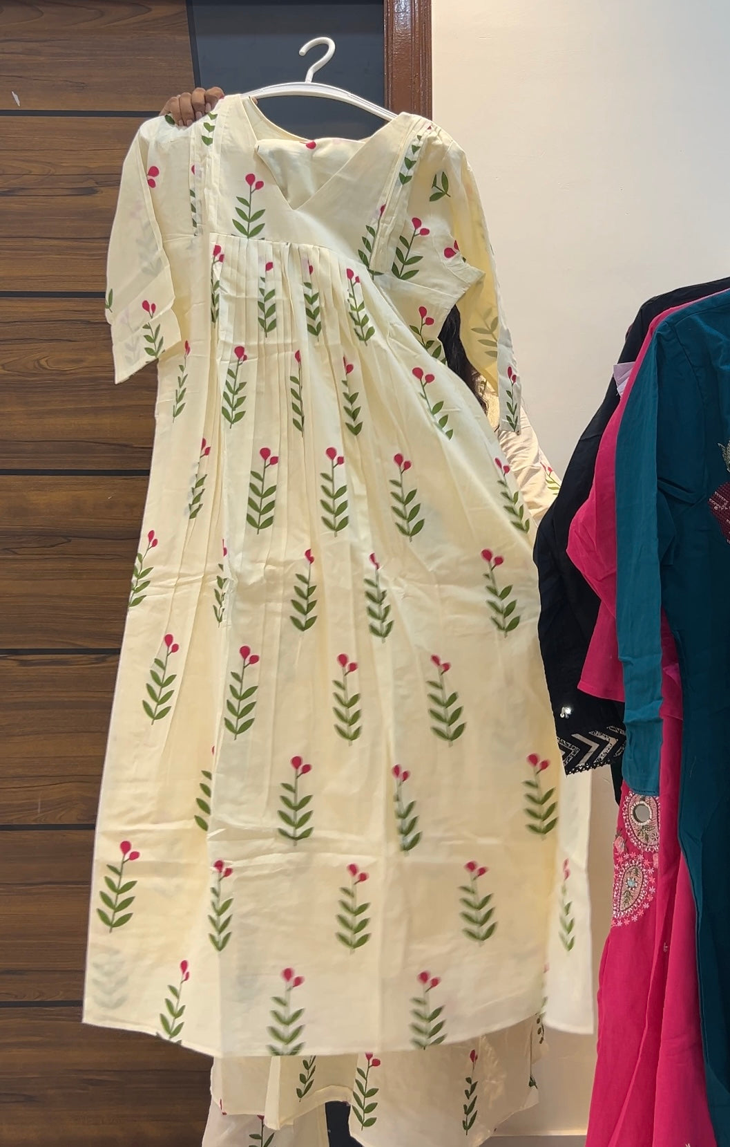 Cotton Corset Style Two-Piece Kurta Set