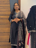 Cotton Three-Piece Kurta Set