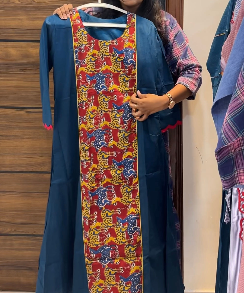 Pure Cotton Kalamkari A-Line Top
