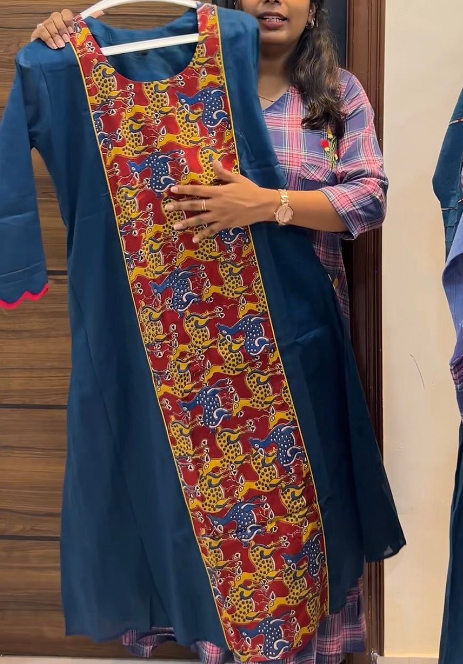 Pure Cotton Kalamkari A-Line Top