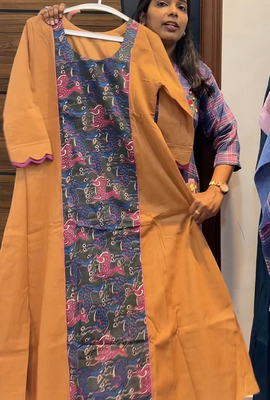 Pure Cotton Kalamkari A-Line Dress