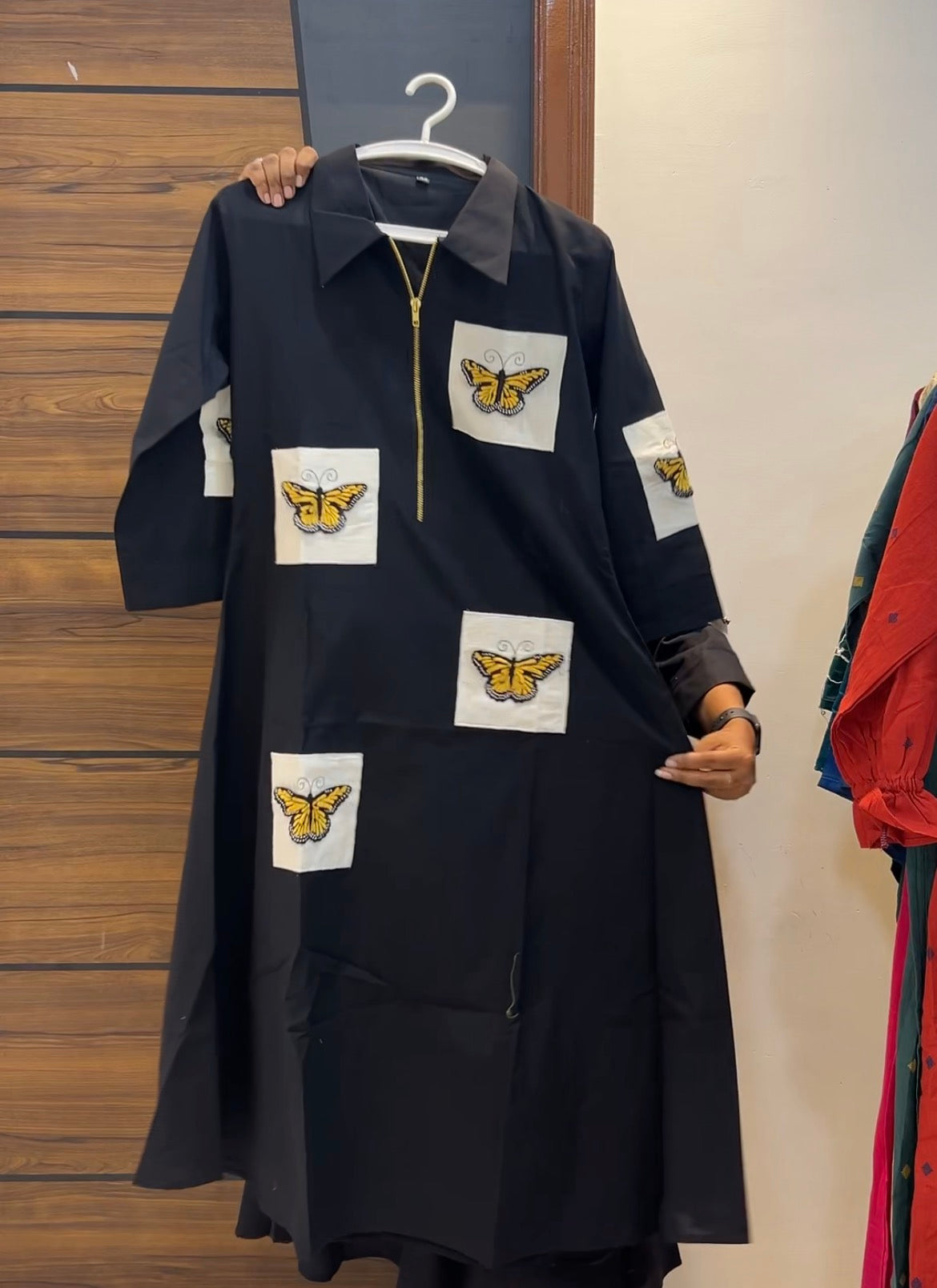 Beautiful Designer Butterfly Design Frock