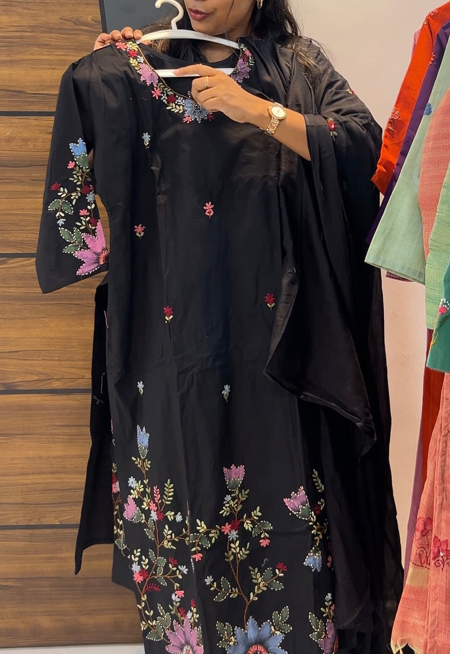 Pure cotton 3piece kurta set