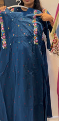 Pure Handloom Cotton Embroidered Two-Piece Kurta Set