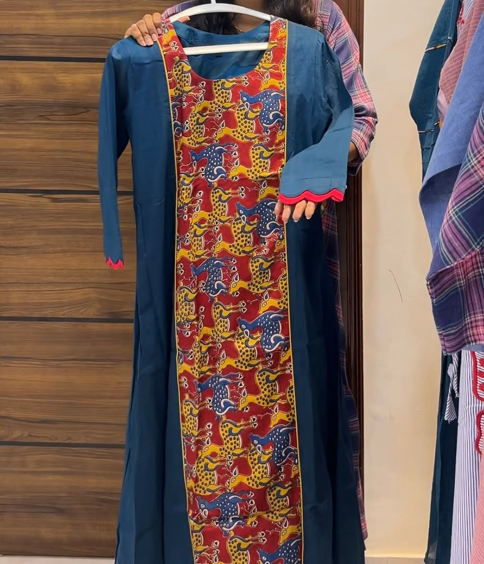 Pure Cotton Kalamkari A-Line Top