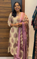 Pure Jaipur Cotton Three-Piece Kurta Set