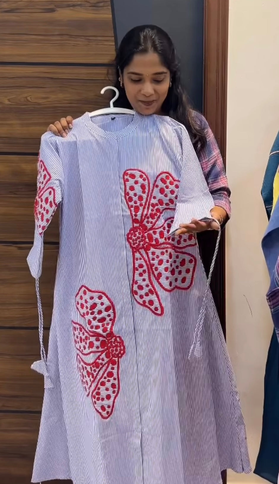 Embroidered A-Line Shirt Style Kurta Set