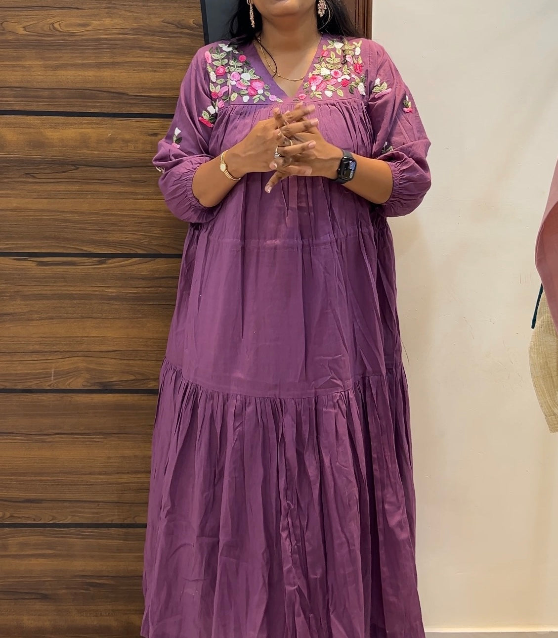 Premium Mul Cotton Embroidered Frock
