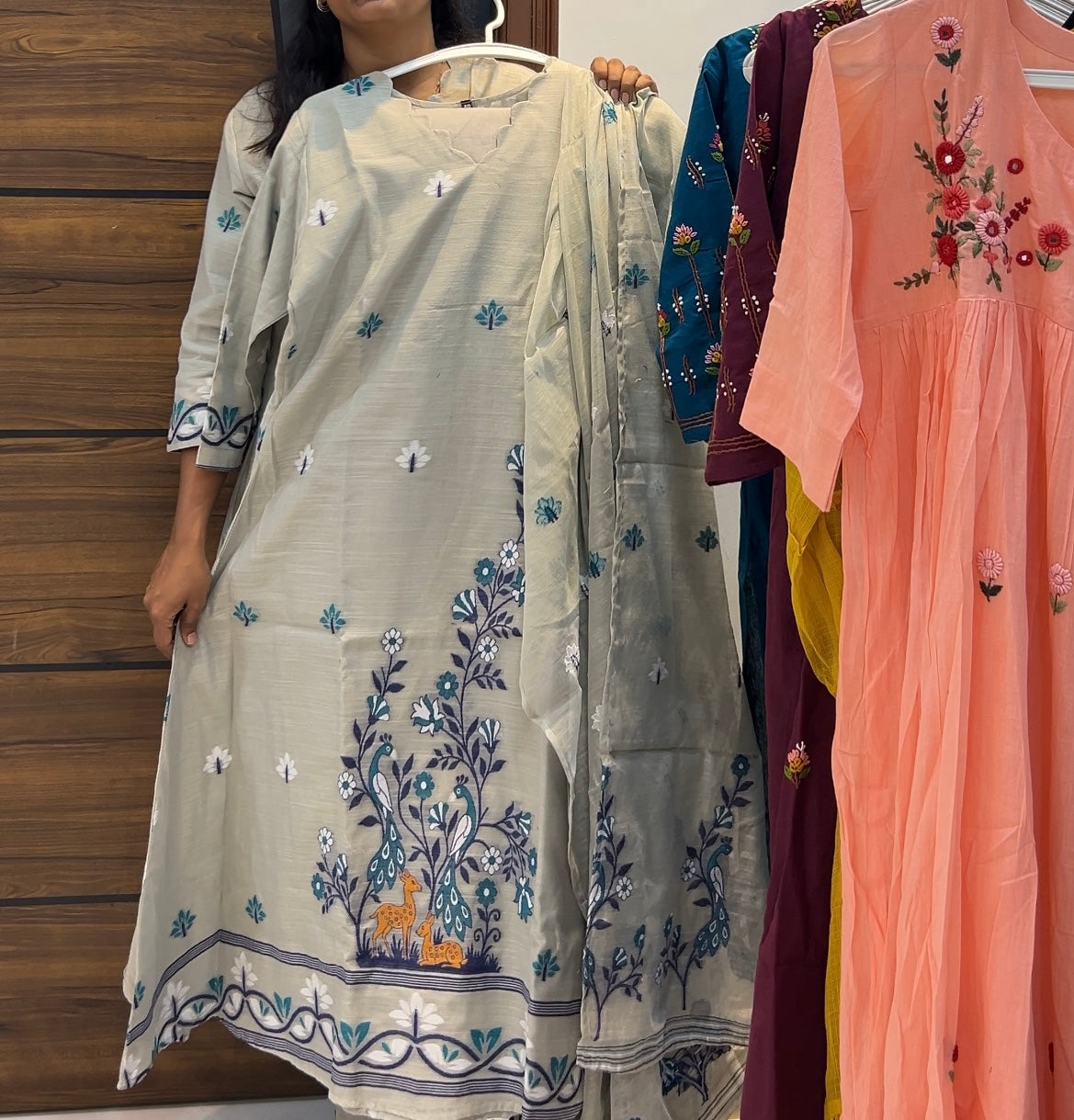 Premium Jamdani Three-Piece Kurta Set