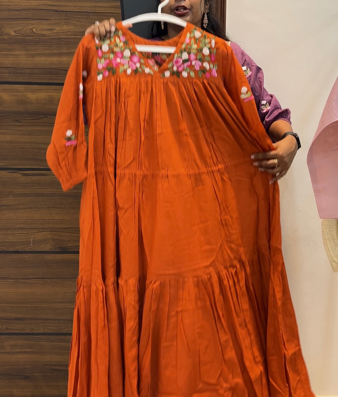 Premium Mul Cotton Embroidered Frock